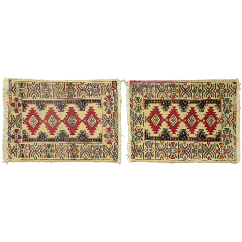 1371 - A pair of rugs,  62 x 83