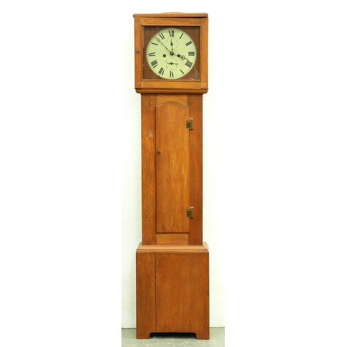 1383 - A Scottish eight day longcase clock, W Ferguson Elgin, early 19th c, 12