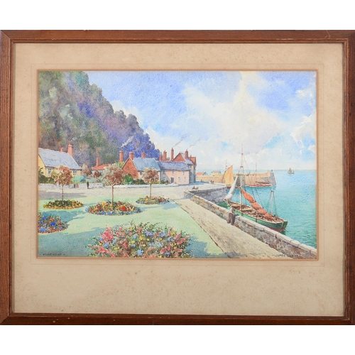 732 - James Greig RBA (1861-1941) - Minehead, signed and inscribed, watercolour, 31 x 46cm... 