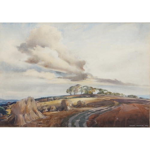 755 - Clarence Woodburn (1908-1978) - The Uplands near Sandwell Park, signed and dated 1939 (in white), wa... 