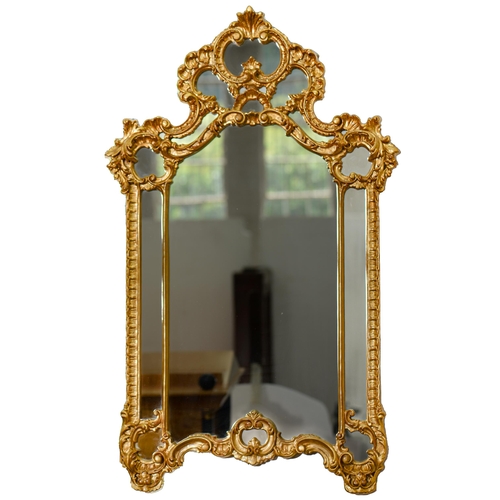 796 - A Regency style gilt mirror, 130cm h