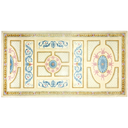 797 - An unusually large neo classical style carpet, Custom Carpet Co, Signature, pattern A-TR037, 50... 