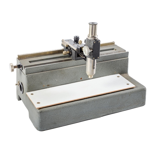 954 - A laboratory vernier microscope, Precision Tool and Instrument Co Ltd, mid 20th c, 40cm l... 