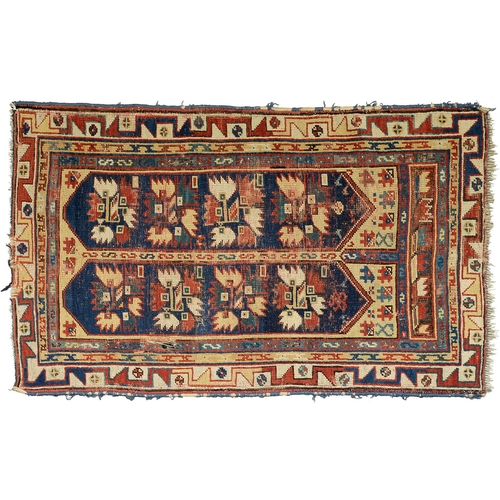 1249 - Two Caucasian rugs, 80 x 124cm and 128 x 208cm