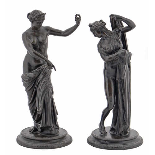 770 - A pair of Italian bronze statuettes after the antique, attributed to Chiurazzi Foundry Naples, 19th ... 