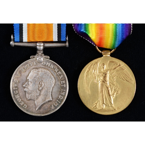 813 - WWI pair, British War Medal and Victory Medal G-98171 Pte F Rossel Midd'x R