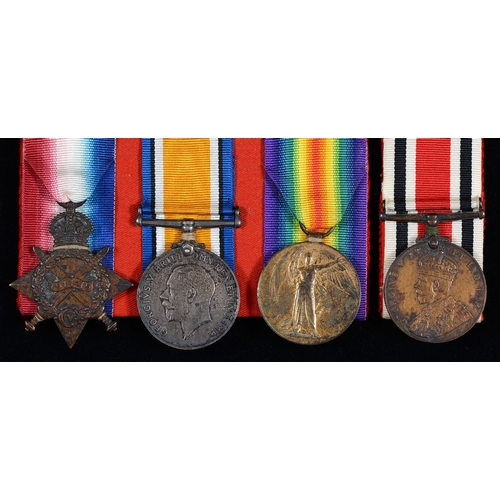 823 - WWI group of three, 1914-15 Star, British War Medal and Victory Medal 31379 Dvr F Harvey RA and Spec... 