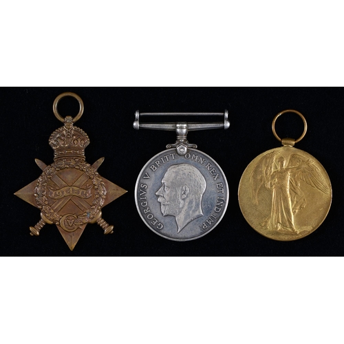 834 - WWI group of three, 1914-15 Star, British War Medal and Victory Medal 83753 Spr J Ewart RESapper J E... 