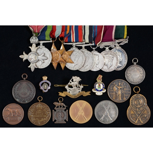 838 - WWII and post-war MBE group of nine, The Most Excellent Order of the British Empire Member's Breast ... 