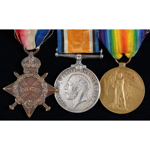 844 - WWI group of three, 1914-15 Star, British War Medal and Victory Medal 83251 Dvr H Wilson RFA [83251 ... 