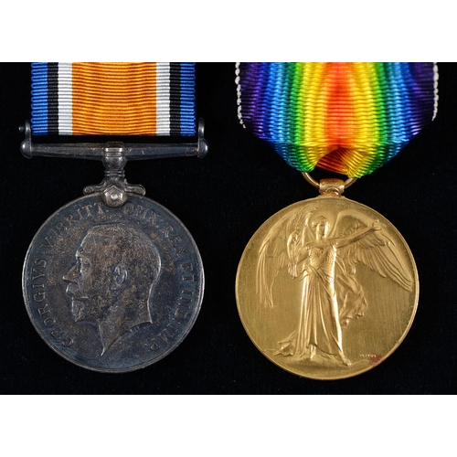 849 - WWI pair, British War Medal and Victory Medal 23-279 Pte J Steel North'd FusPrivate John Steel of 23... 