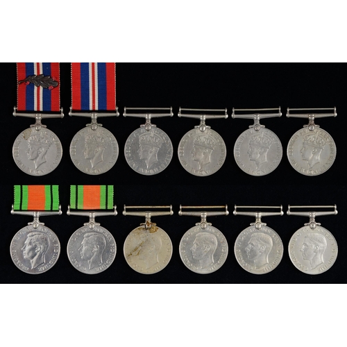 855 - Defence Medal (6) and War Medal (6)