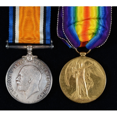 858 - WWI pair, British War Medal and Victory Medal 39112 Pte G Tantrum York R