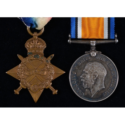 867 - WWI pair, 1914-15 Star and British War Medal R E Hall BRC & St J J [M2-121681 Pte R E Hall ASC o... 