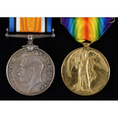 871 - WWI pair, British War Medal and Victory Medal Lieut R Bottomley