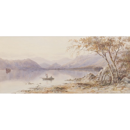 283 - Ebenezer Alfred Warmington (1830-1903) - In the Lake District, signed with initials and dated '83, w... 