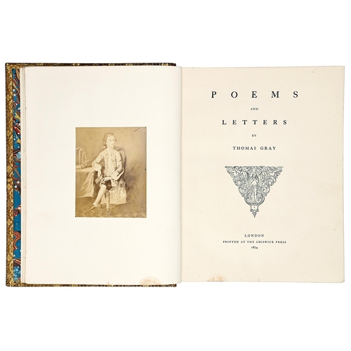 362 - Photographically Illustrated. Grey (Thomas) - Poems and Letters by Thomas Grey, mounted albumen prin... 