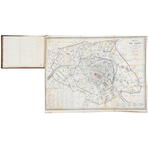 363 - Dulaure (J-A) - Histoire Physique Civile et Morale de Paris...Atlas, sixth edition, five folding pla... 