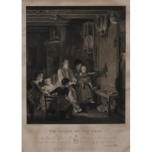 356 - John Burnet (1784-1868) after Sir David Wilkie - The Rabbit on the Wall, engraving, 1821, 47 x 34.5c... 