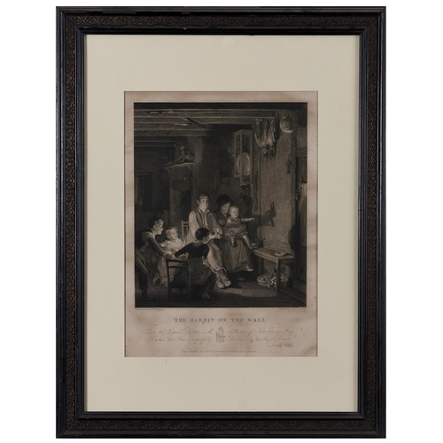 356 - John Burnet (1784-1868) after Sir David Wilkie - The Rabbit on the Wall, engraving, 1821, 47 x 34.5c... 