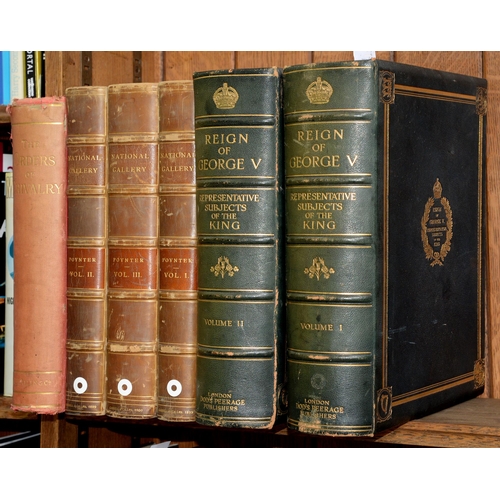 375 - Reign of George V Representative Subjects of the King, two volumes, half titles, plates, dark blue c... 