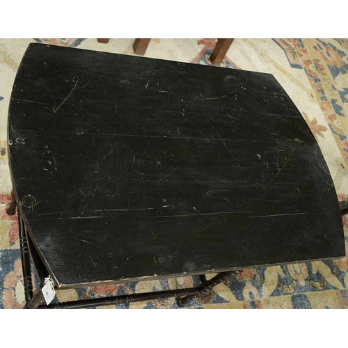 559 - A Victorian 'Anglo-Japanese' ebonised two tier occasional table, the design in the manner of E W God... 