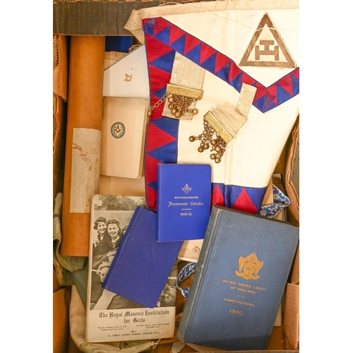 221 - Freemasonry.  Miscellaneous masonic regalia, etc