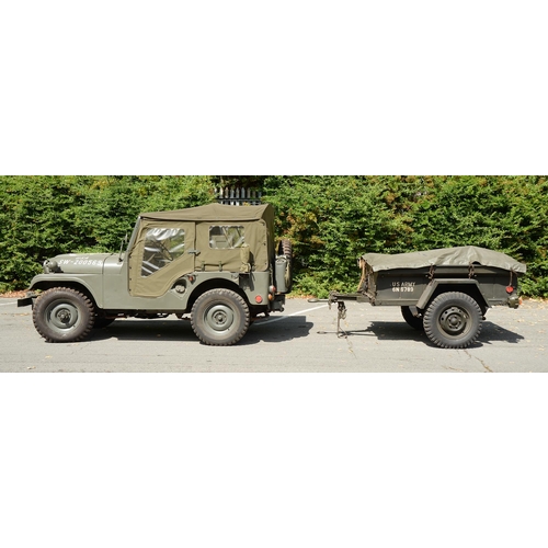 226 - Willys Jeep M38, 2200cc, No 17994, engine No MD116330, petrol, left hand drive, camouflage green, fi... 