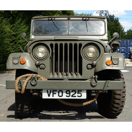 226 - Willys Jeep M38, 2200cc, No 17994, engine No MD116330, petrol, left hand drive, camouflage green, fi... 