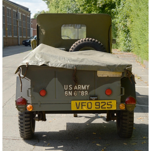 226 - Willys Jeep M38, 2200cc, No 17994, engine No MD116330, petrol, left hand drive, camouflage green, fi... 