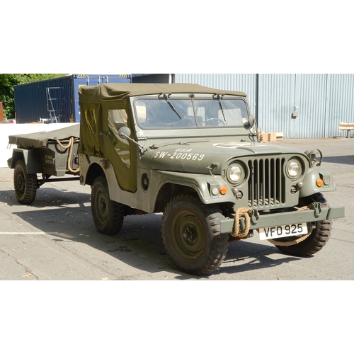 226 - Willys Jeep M38, 2200cc, No 17994, engine No MD116330, petrol, left hand drive, camouflage green, fi... 