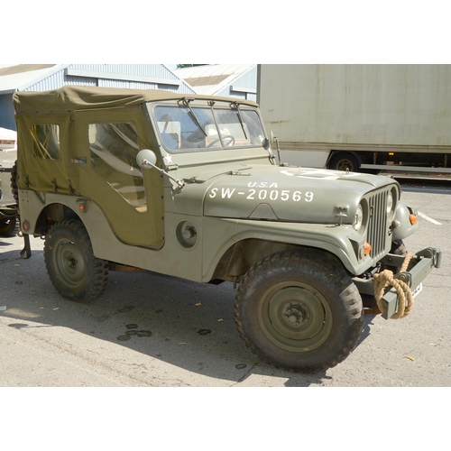 226 - Willys Jeep M38, 2200cc, No 17994, engine No MD116330, petrol, left hand drive, camouflage green, fi... 