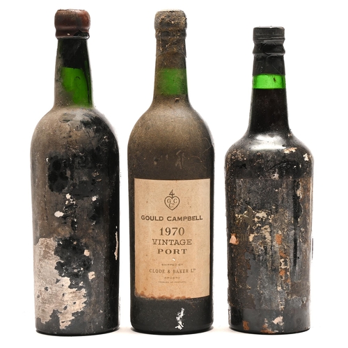 269 - Gould Campbell 1970 vintage port,  Fonseca vintage port 1955, another bottle of vintage port (3)... 