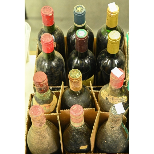 276 - Mixed case of twelve, to include Chateau Smith Haut Lafitte 1981, Mouton Cadet 1972, Domaine de Font... 