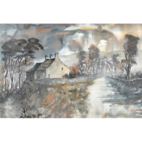 288 - Ashley Jackson (1940 - ) - Hubberholme Yorkshire, signed (ashley ANJ) and dated '96, signed and insc... 