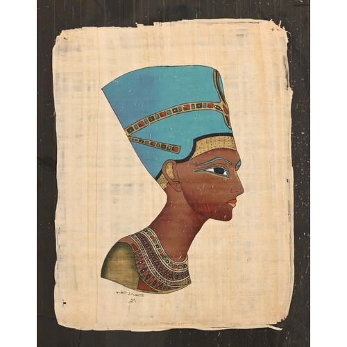 398 - Miscellaneous prints, drawings and picture frames, to include Egyptian papyrus pictures (16)... 