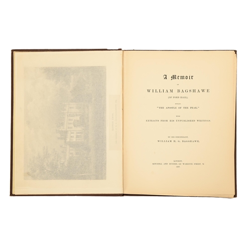 468 - Bagshawe (William H G) - A Memoir of William Bagshawe (of Ford Hall) styled 