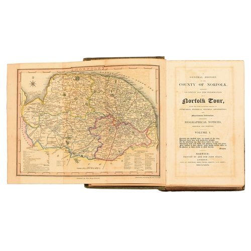 471 - Norwich printed. A General History of the County of Norfolk intended to convey all the information o... 