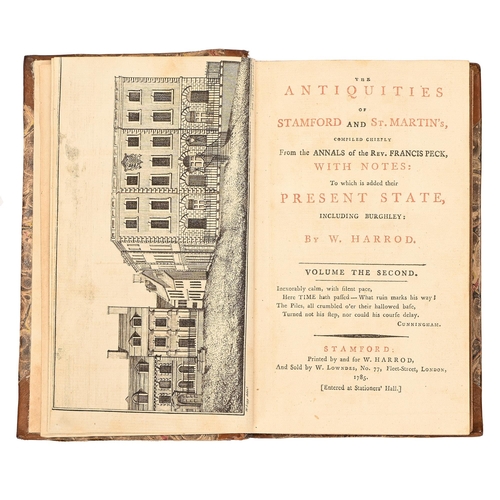 473 - Lincolnshire printed. Harrod (W) - The Antiquities of Stamford and St Martins compiled chiefly from ... 