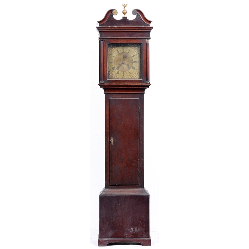 501 - An English mahogany thirty hour longcase clock, Samuel Collings Downend, late 18th c, the 12