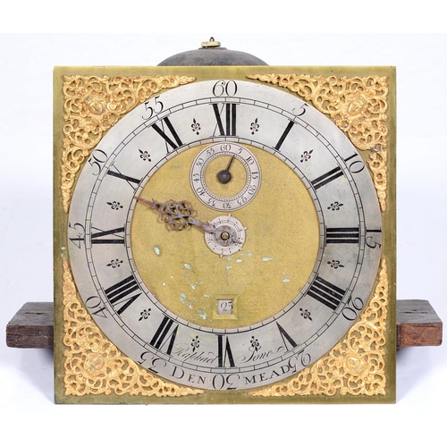 515 - An English thirty-hour longcase clock movement, Raphael Jones Denmead, c1770, the 11