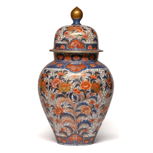 83 - A Japanese Imari jar and cover, early 20th c, 58cm h