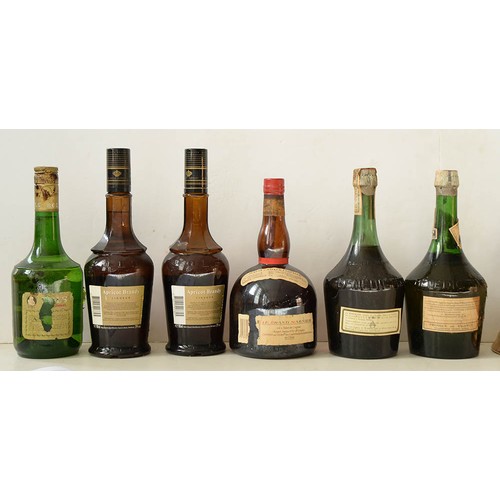 279a - Mixed case of spirits and liqueurs, to include, Dom Benedictine (2), Grand Marnier, Chartreuse,... 