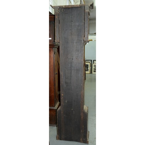 505 - A North Wales oak thirty hour longcase clock, Bridge Wrexham, late 18th c, the 11