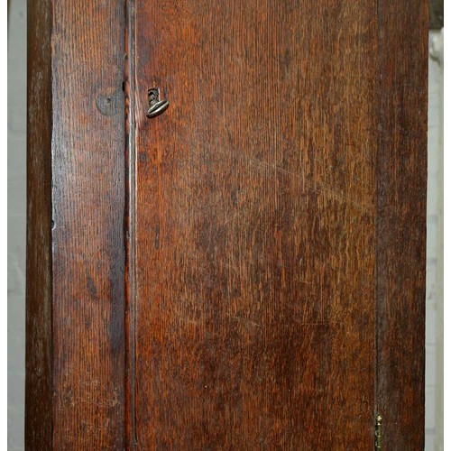 505 - A North Wales oak thirty hour longcase clock, Bridge Wrexham, late 18th c, the 11