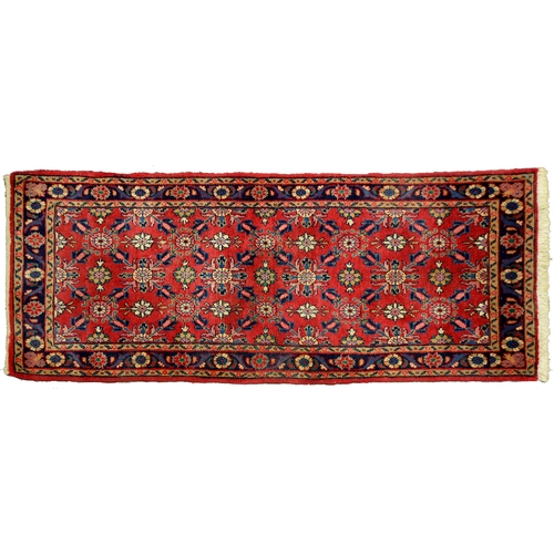 1087 - A rug, 88 x 213cm