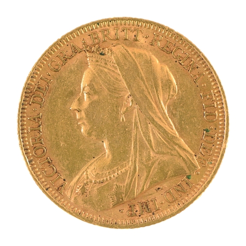 35 - Gold coin. Sovereign 1896S