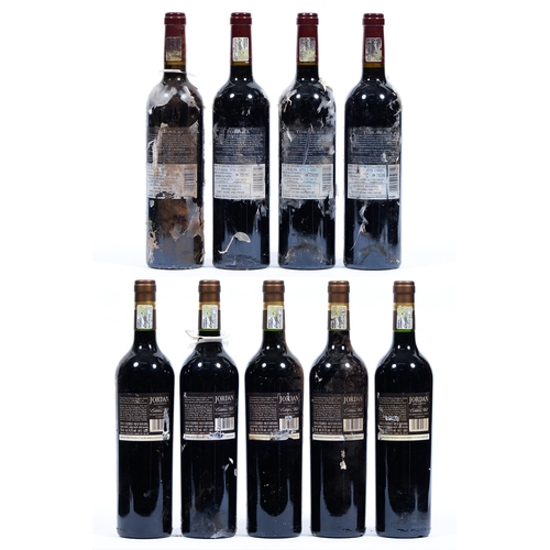 436 - Jordan Cobblers Hill, 2015, five bottles and Tokara 2010 Director's Reserve, four bottles, levels go... 