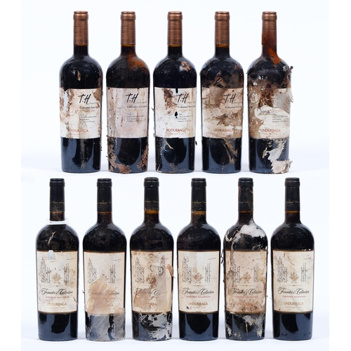 439 - Undurraga Founder's Collection Cabernet Sauvignon, 2016, six bottles and T H Undurraga Cabernet Sauv... 