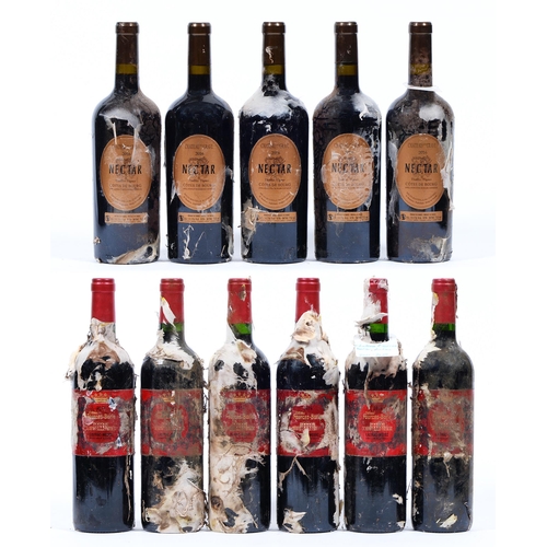 447 - Chateau Fourcas-Borie, 2014, six bottles, Chateau de la Grave Nectar, 2016, Cotes de Bourg, CB, five... 